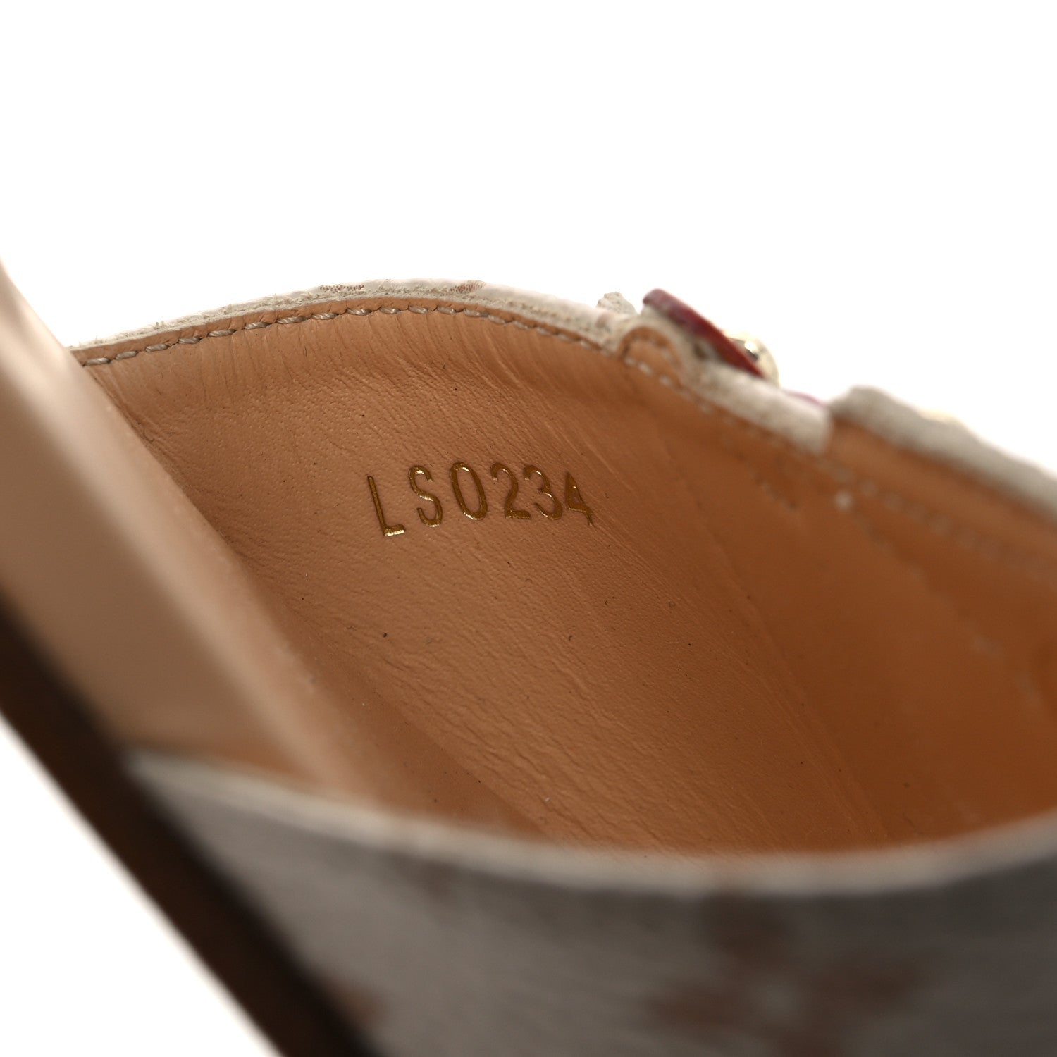 Monogram LV Frame Flat Mule 35.5 Dune Beige