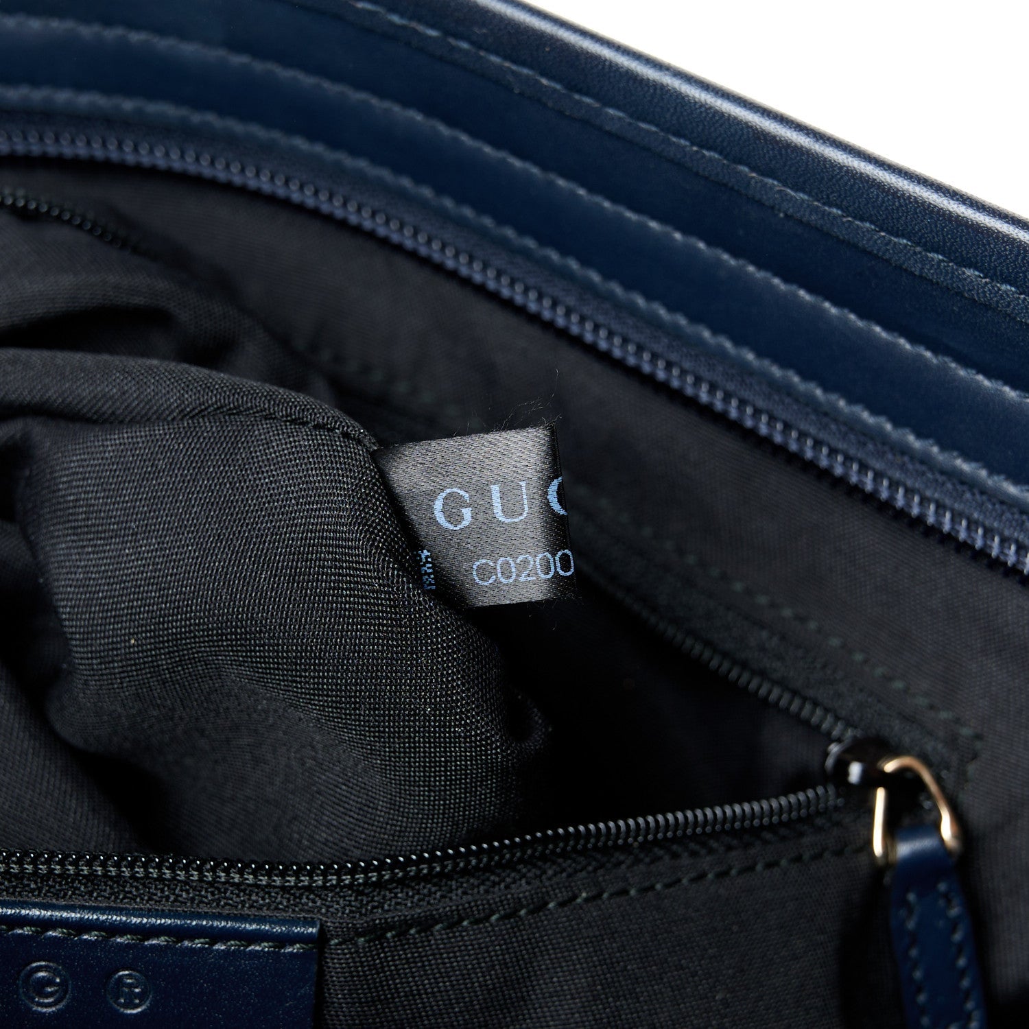 GG Plus Monogram Medium Flat Messenger Bag Navy