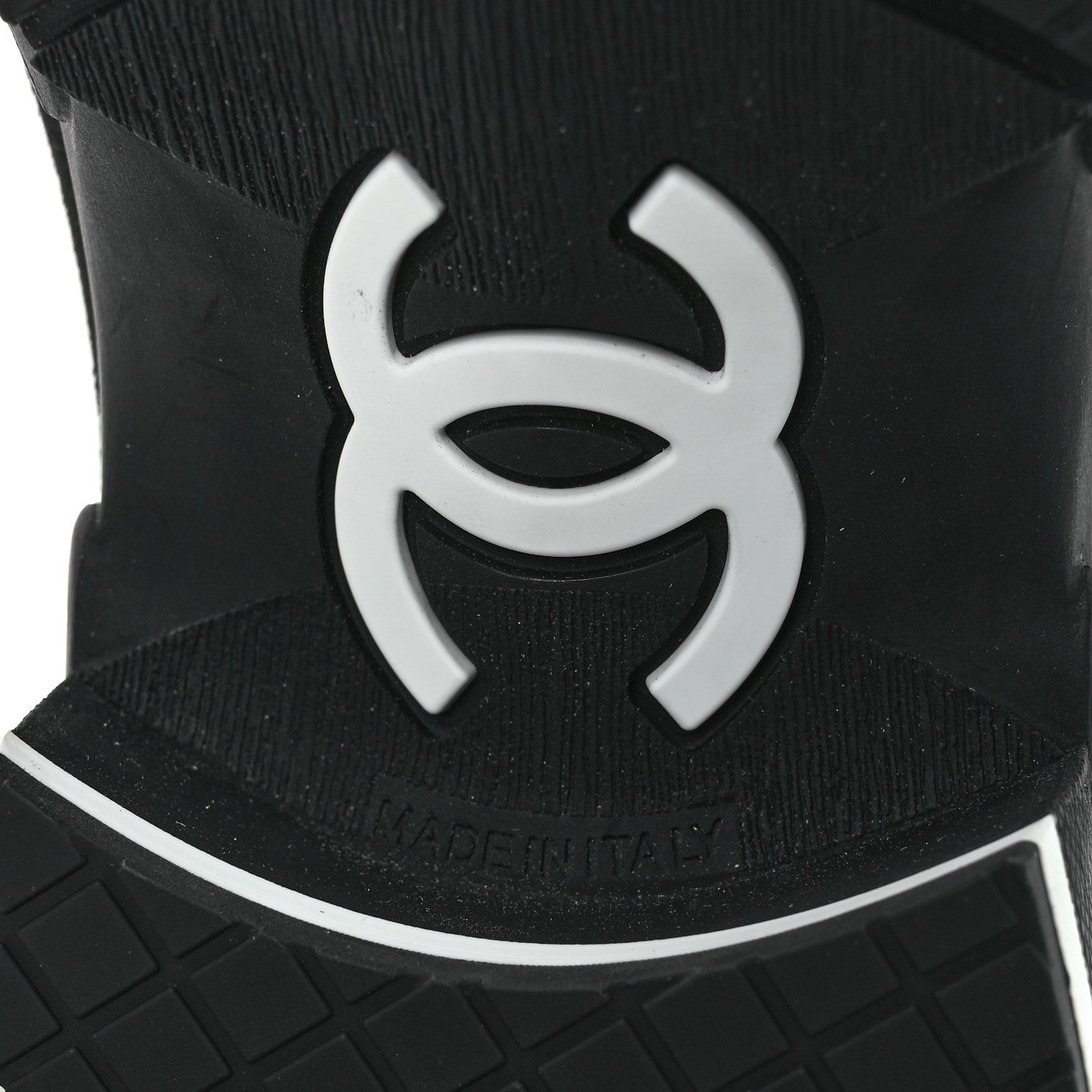 Mixed Fibers Suede Shiny Calfskin Womens CC Sneakers 40.5 Black