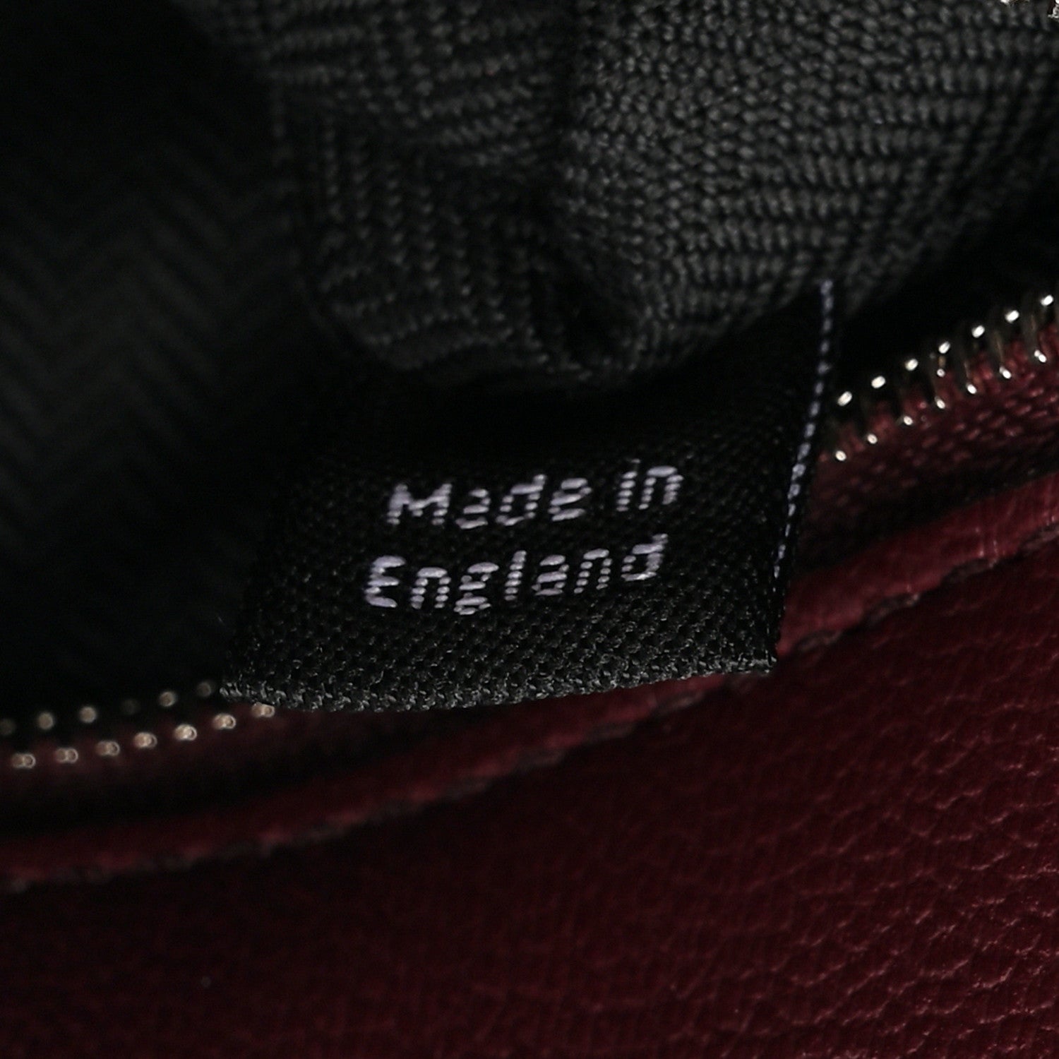 Micro Classic Grain Small Iris Shoulder Bag Black Cherry