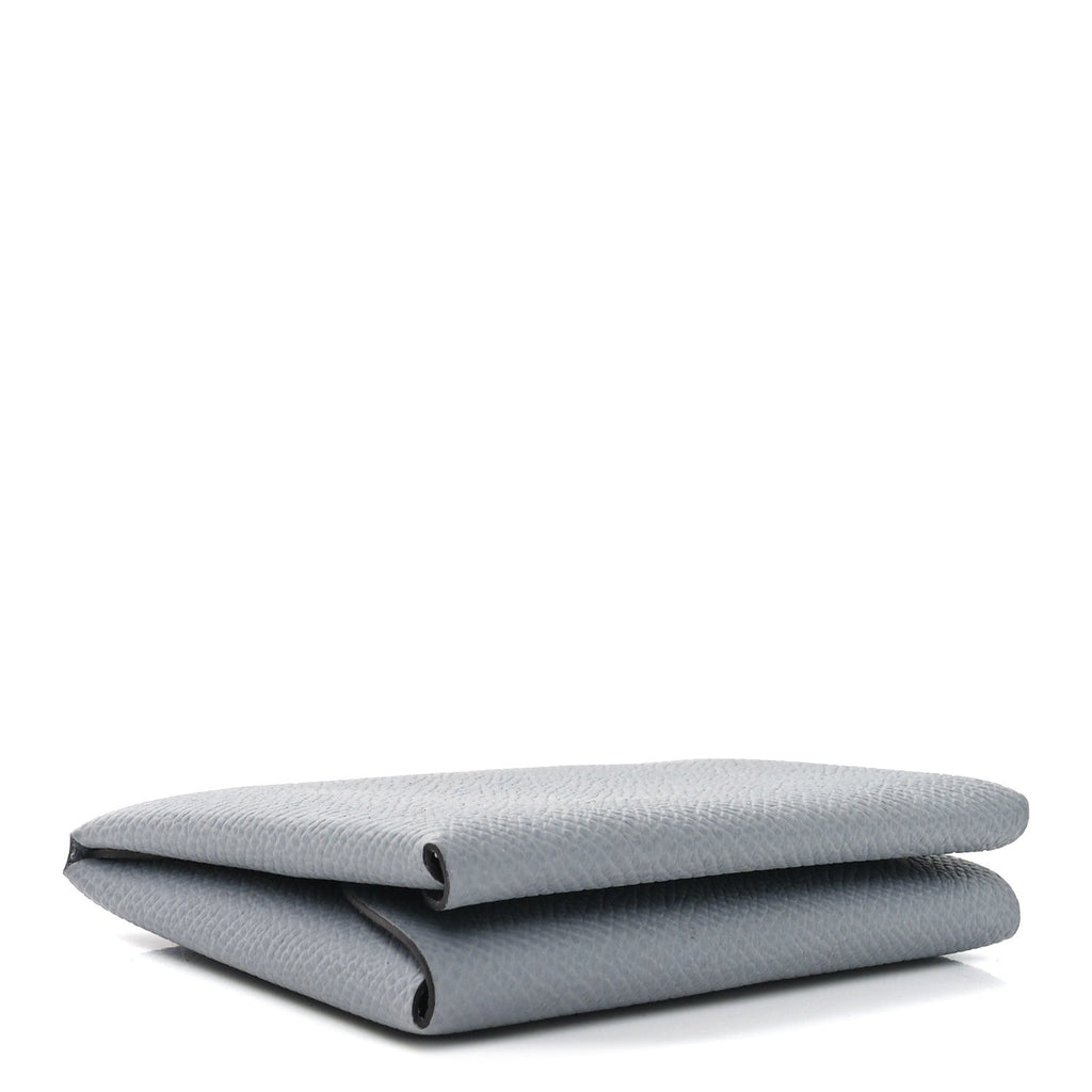 Epsom Calvi Duo Card Case Gris Pantin