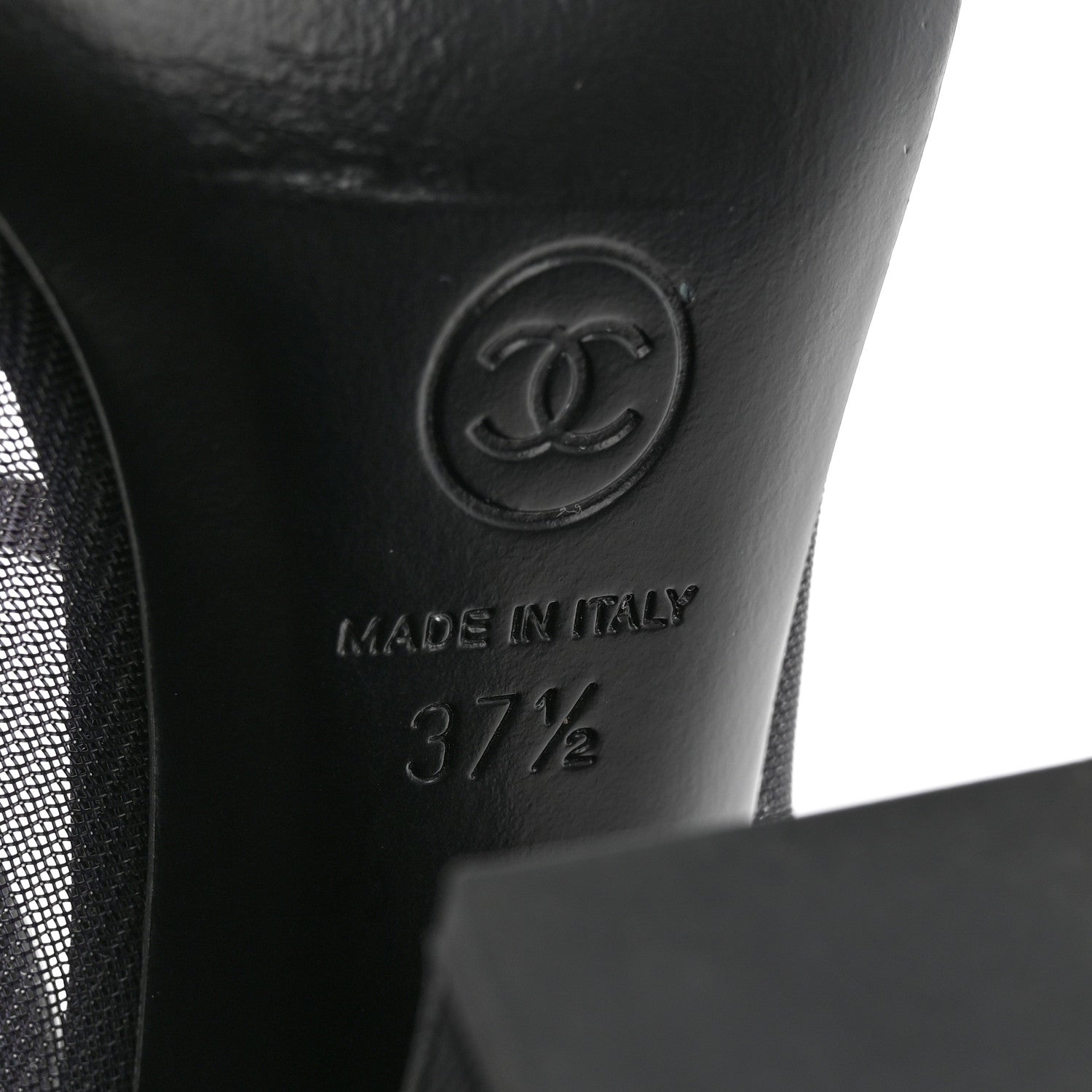 Mesh Suede Grosgrain Pearls Cap Toe Mary Jane Pumps  37.5 Black