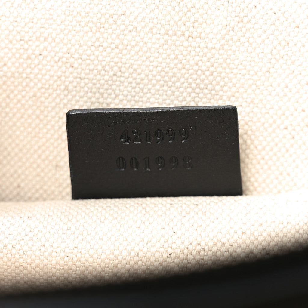 Calfskin Bamboo Web Large Dionysus Top Handle Bag Black Bright Evergreen Hibiscus Red