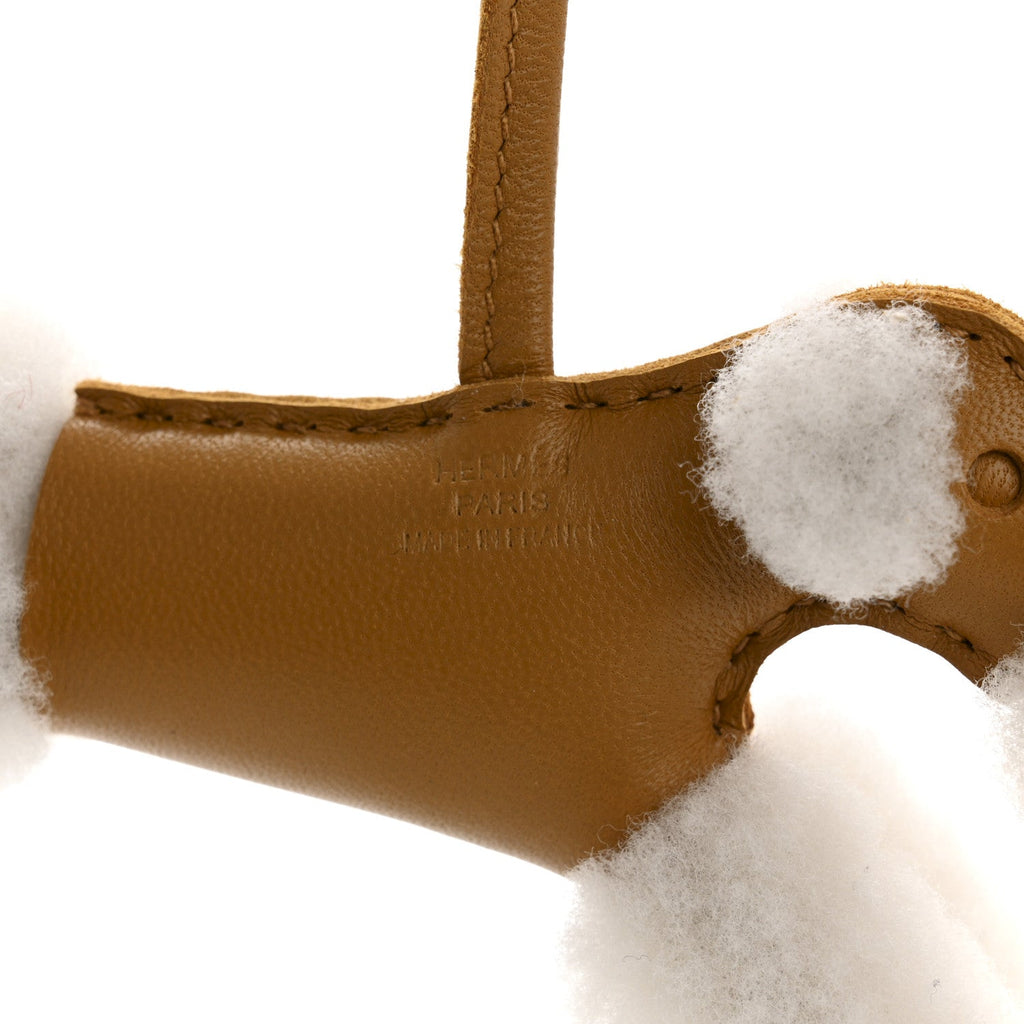 Milo Lambskin Shearling Budy Charm Biscuit