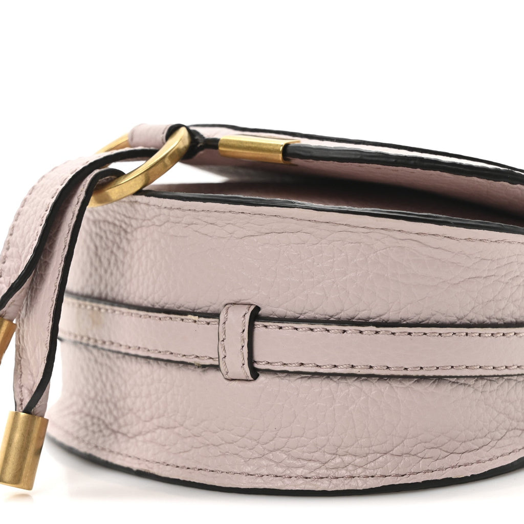 Calfskin Nano Marcie Saddle Bag Misty Lavender