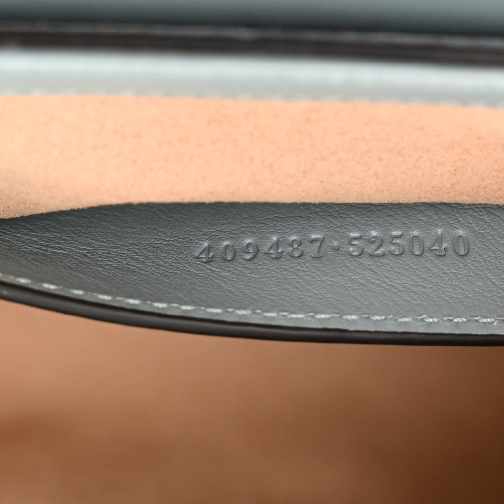 GG Supreme Monogram Calfskin Small Padlock Shoulder Bag Light Blue