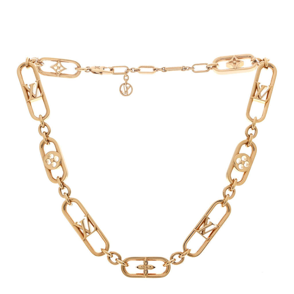 Metal My LV Chain Necklace Gold