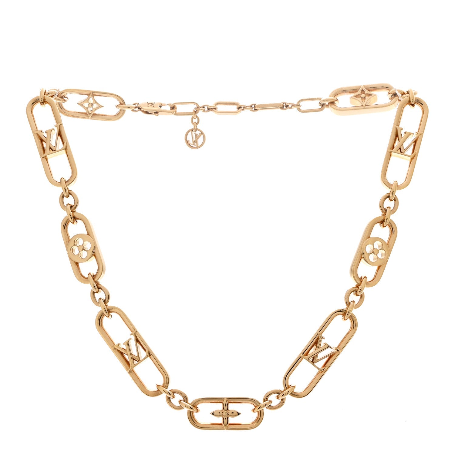 Metal My LV Chain Necklace Gold