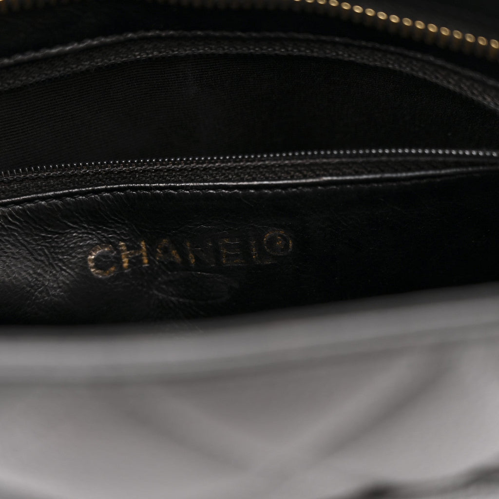 Caviar Quilted Medallion Tote Black