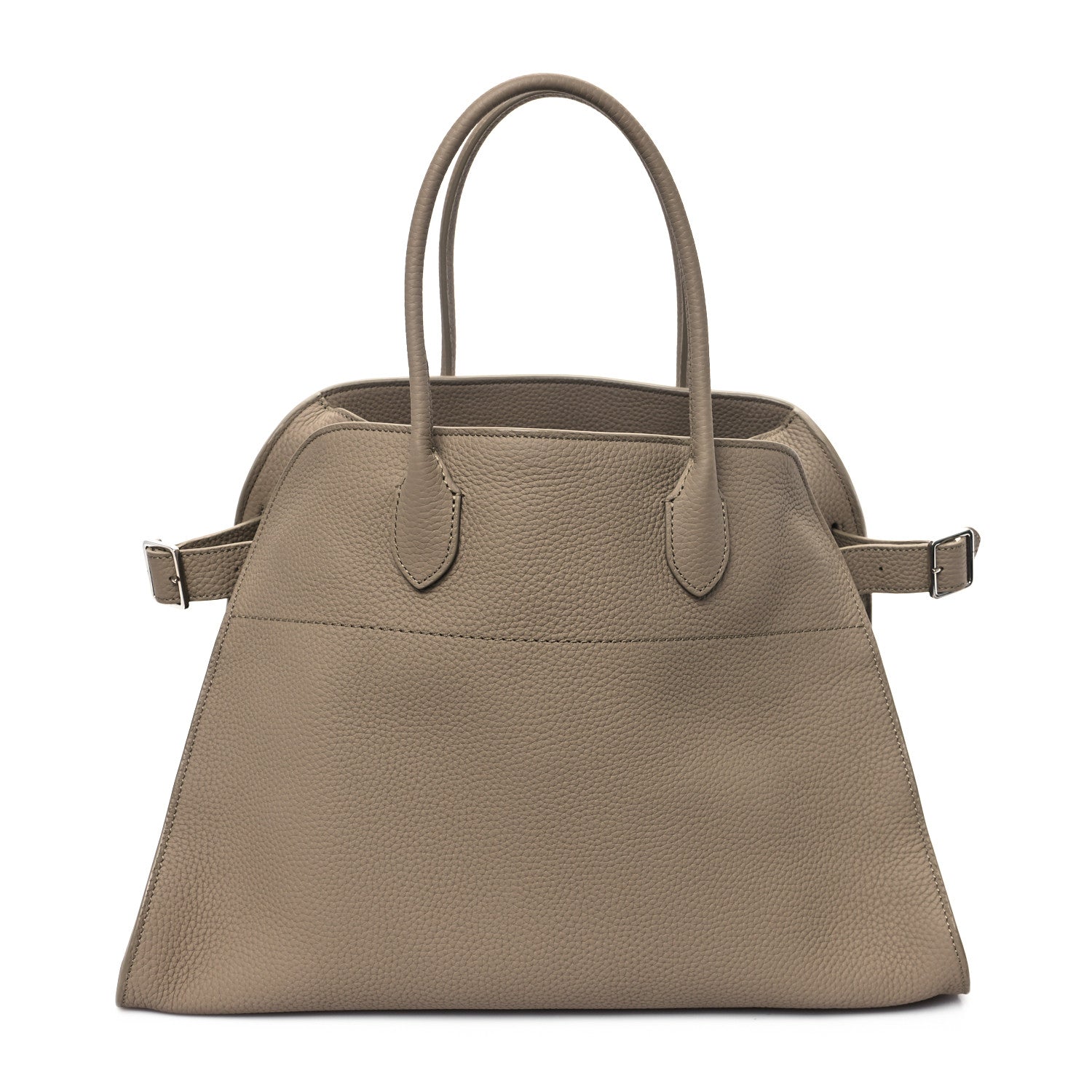 Matte Grained Calfskin Soft Margaux 15 Dark Taupe