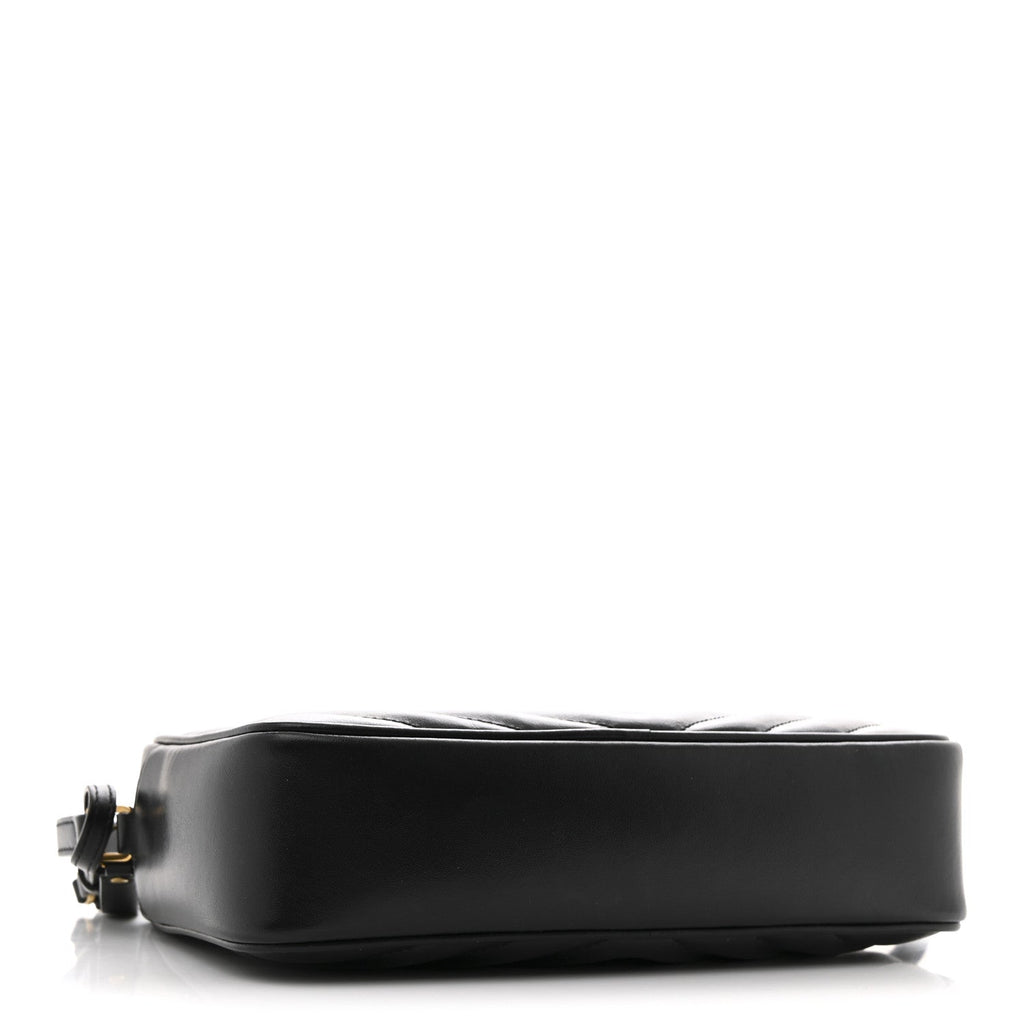 Calfskin Matelasse Monogram Lou Camera Bag Black