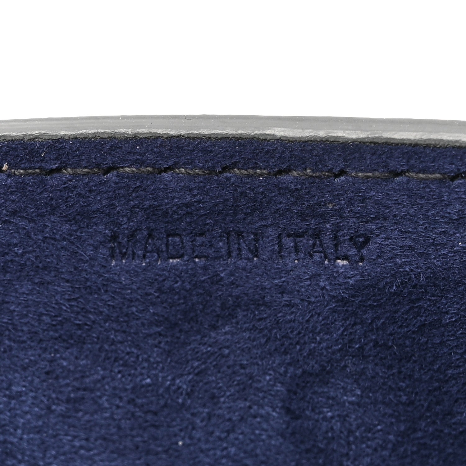 Calfskin Mini J'Adior Chain Flap Bag Navy Blue