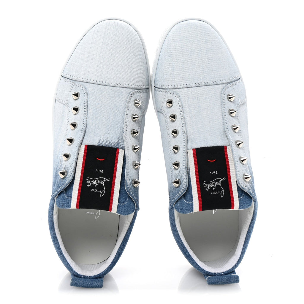 Denim Graffiti Mens Fique A Vontade Flat Sneakers 42.5 Blue White