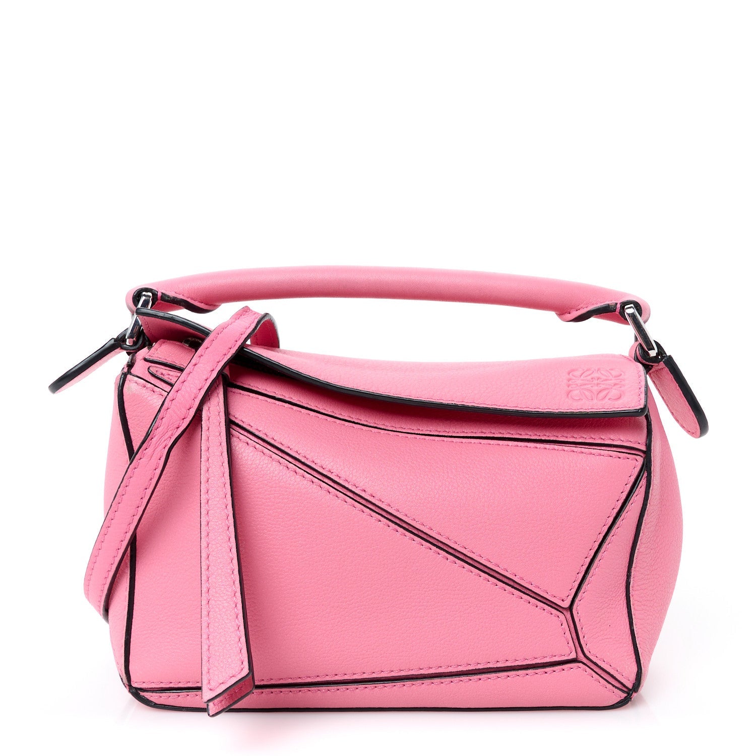 Calfskin Mini Puzzle Bag Wild Rose