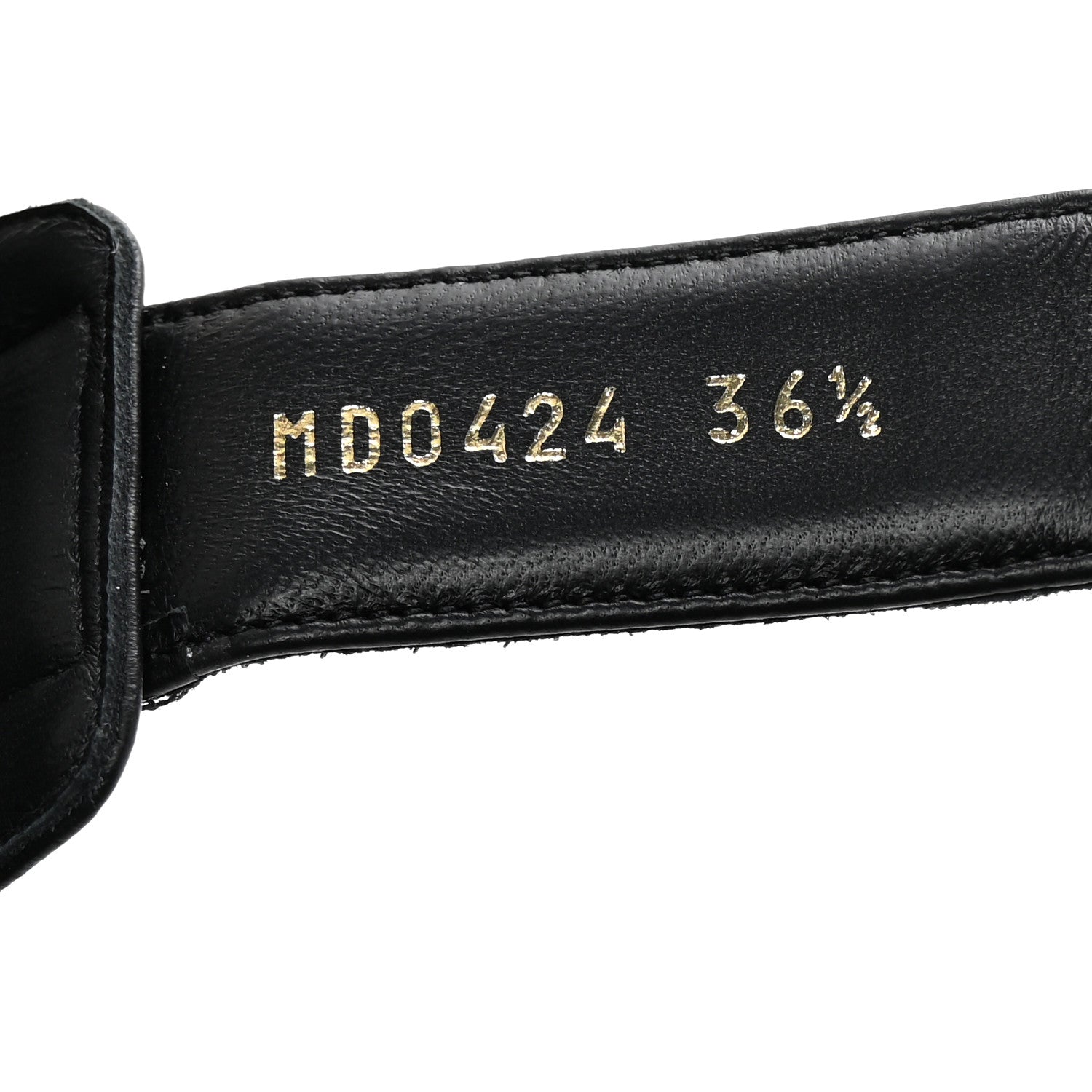 Lambskin Dioract Platform Sandals 36.5 Black