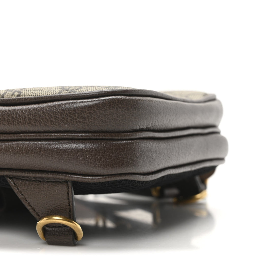 GG Supreme Monogram Web Small Ophidia Sling Backpack Beige Ebony New Acero