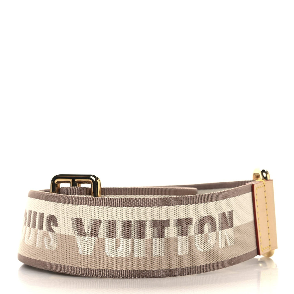 Jacquard Speedy Bandouliere 20 Shoulder Strap Beige Brown