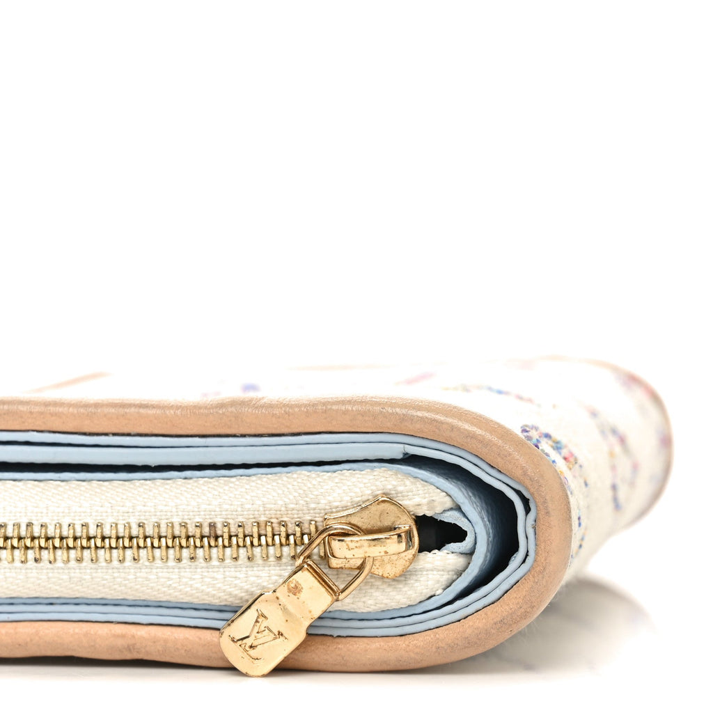 Monogram Jacquard Lou Wallet White