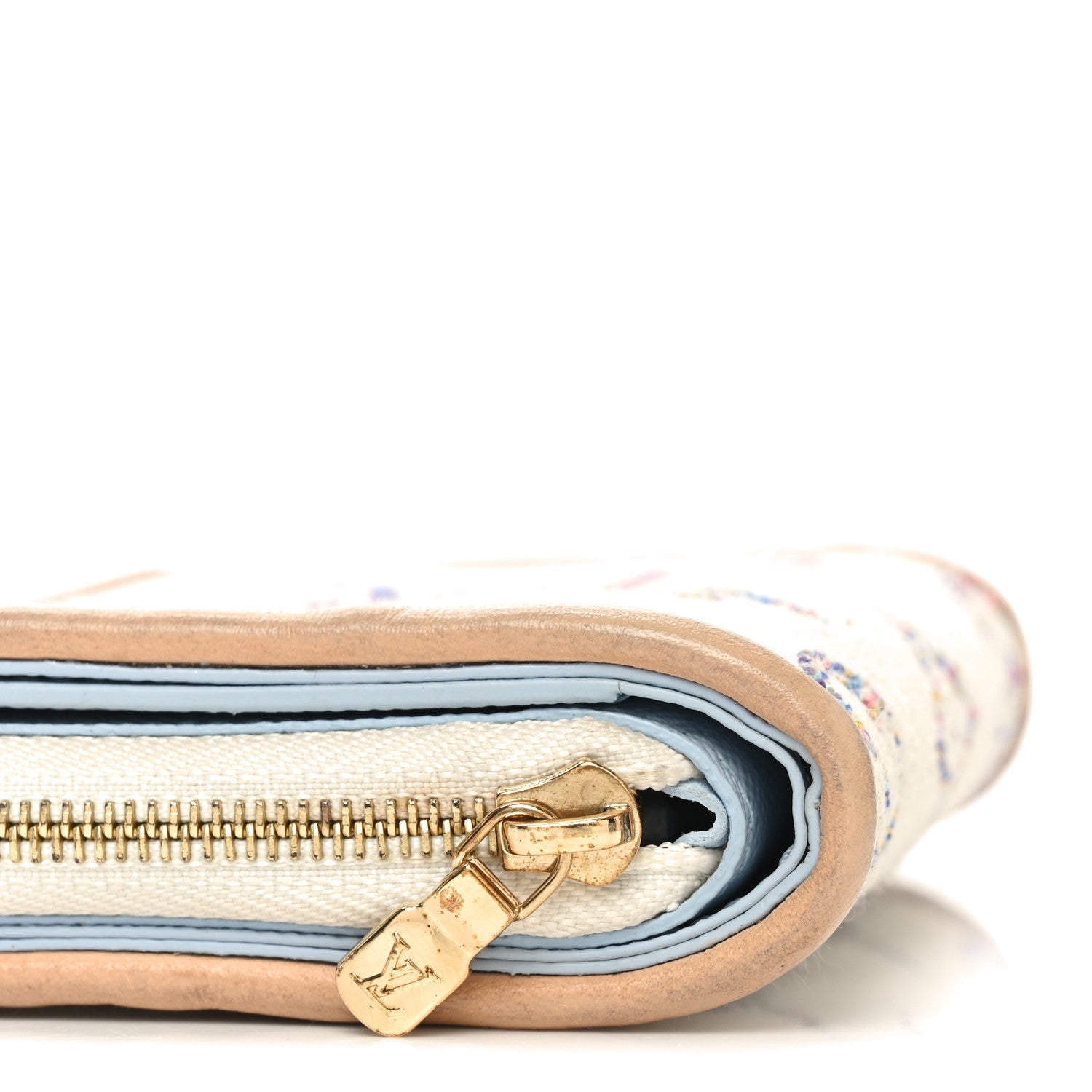 Monogram Jacquard Lou Wallet White