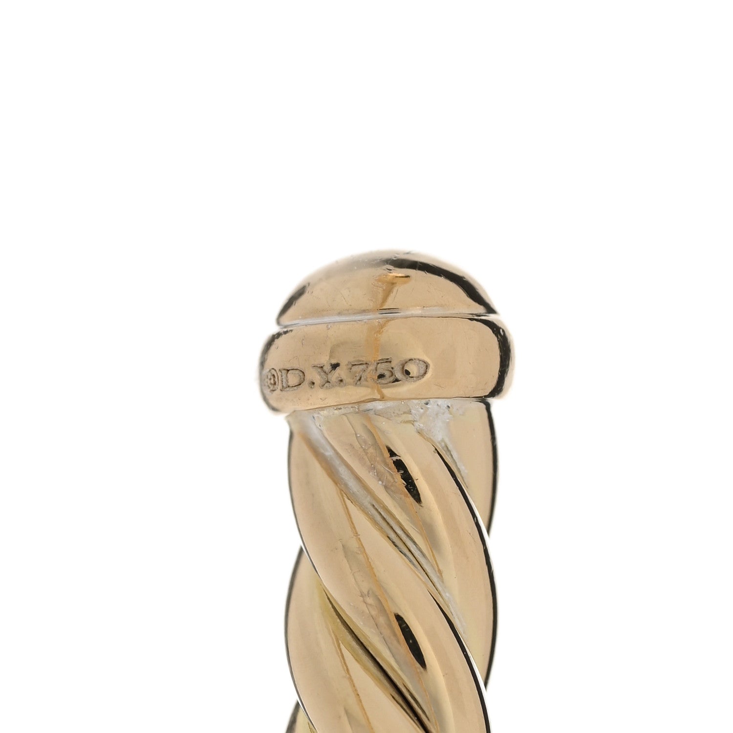 18K Yellow Gold 4mm Cablespira Flex Bracelet