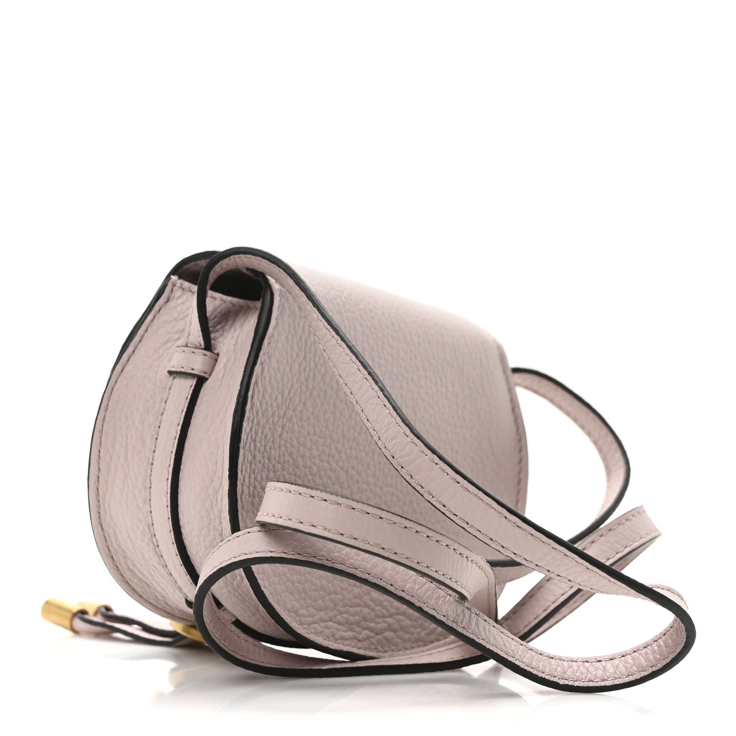Calfskin Nano Marcie Saddle Bag Misty Lavender