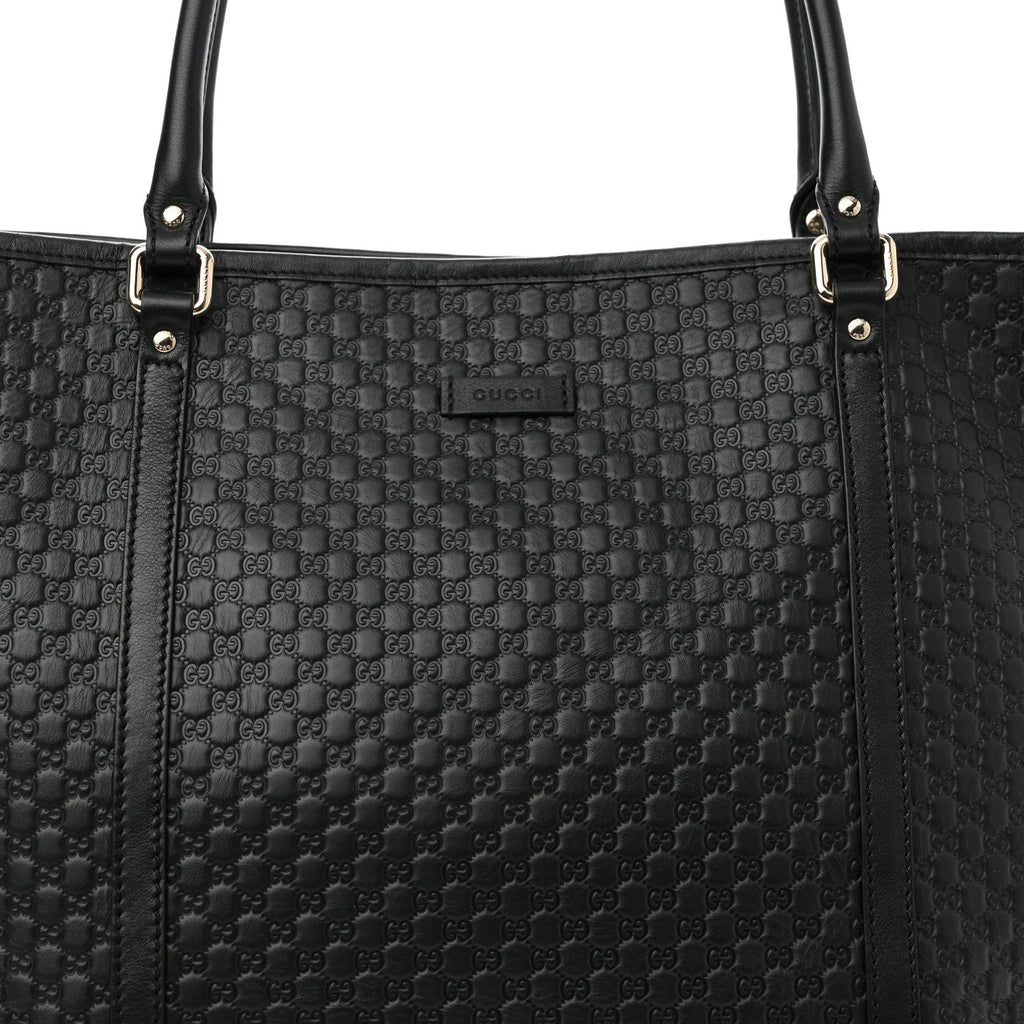 Microguccissima Medium Joy Tote Black