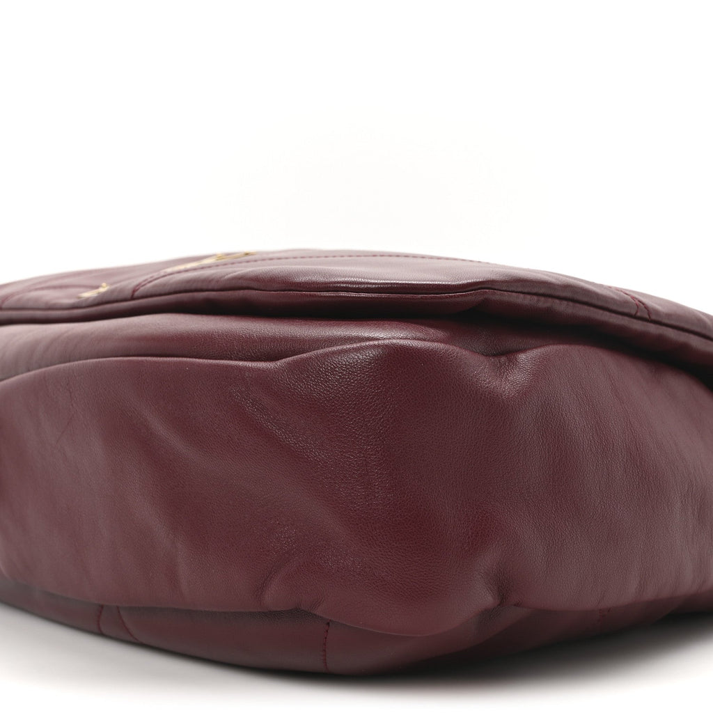 Lambskin Matelasse Monogram Maxi Jamie 4.3 New Dark Bordeaux