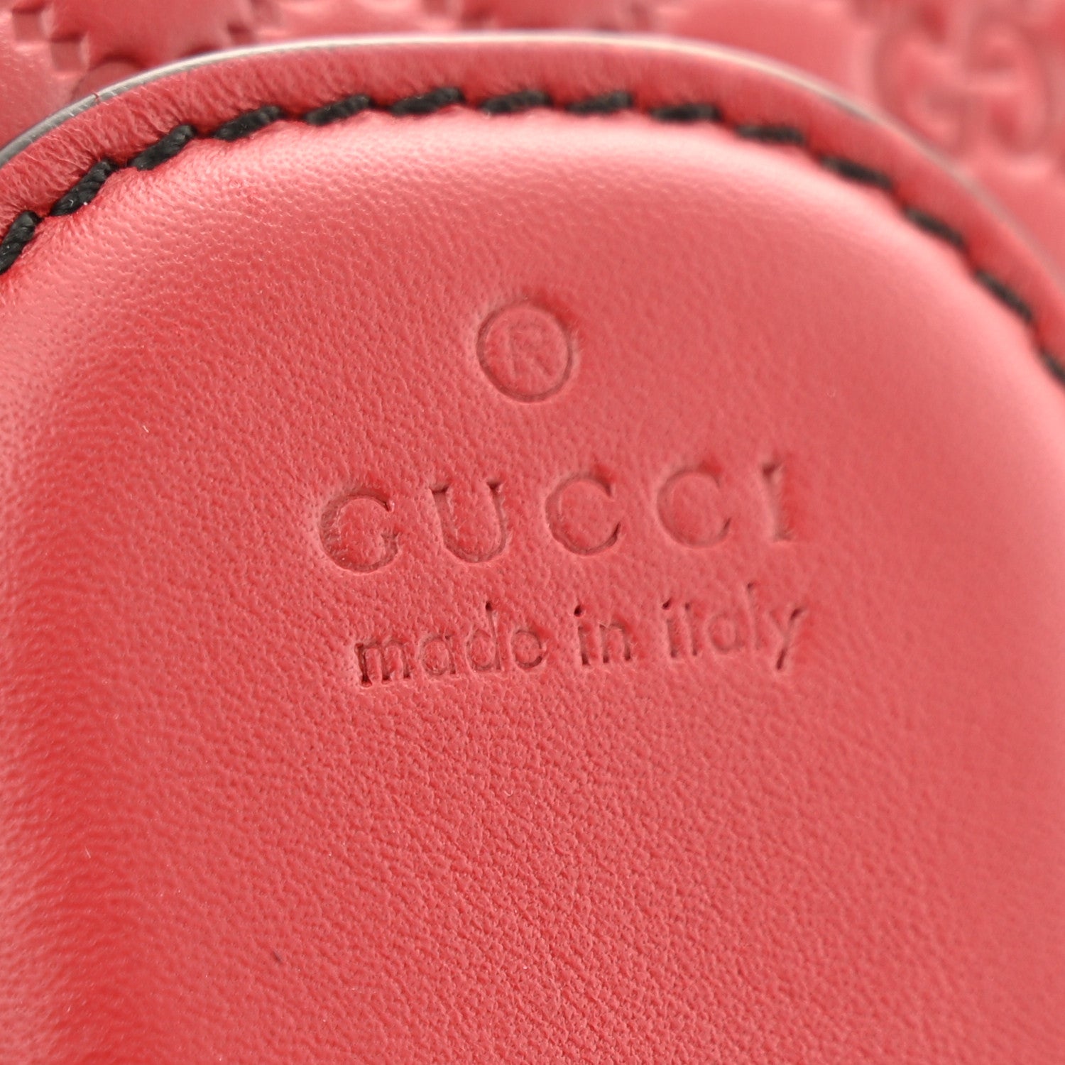 Microguccissima Medium Emily Chain Shoulder Bag Red