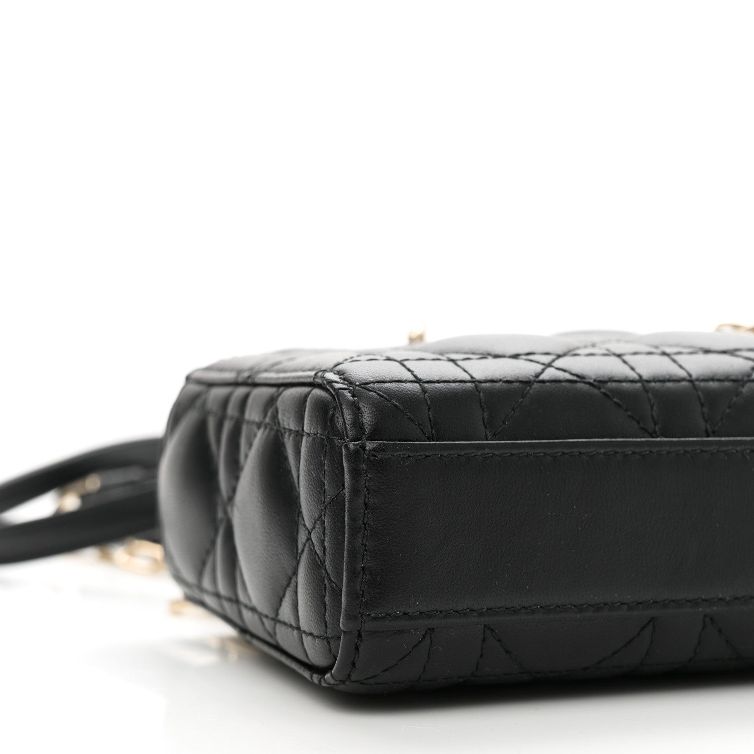 Lambskin Cannage Micro Lady D-Joy Black