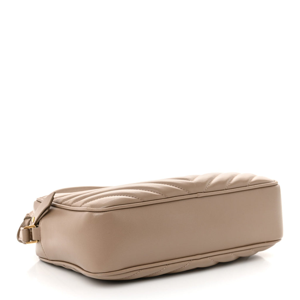 Calfskin Matelasse Monogram Lou Camera Bag Taupe