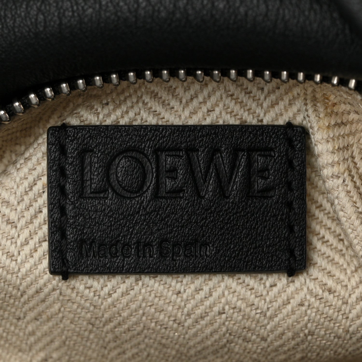 Calfskin Small Puzzle Bag Black