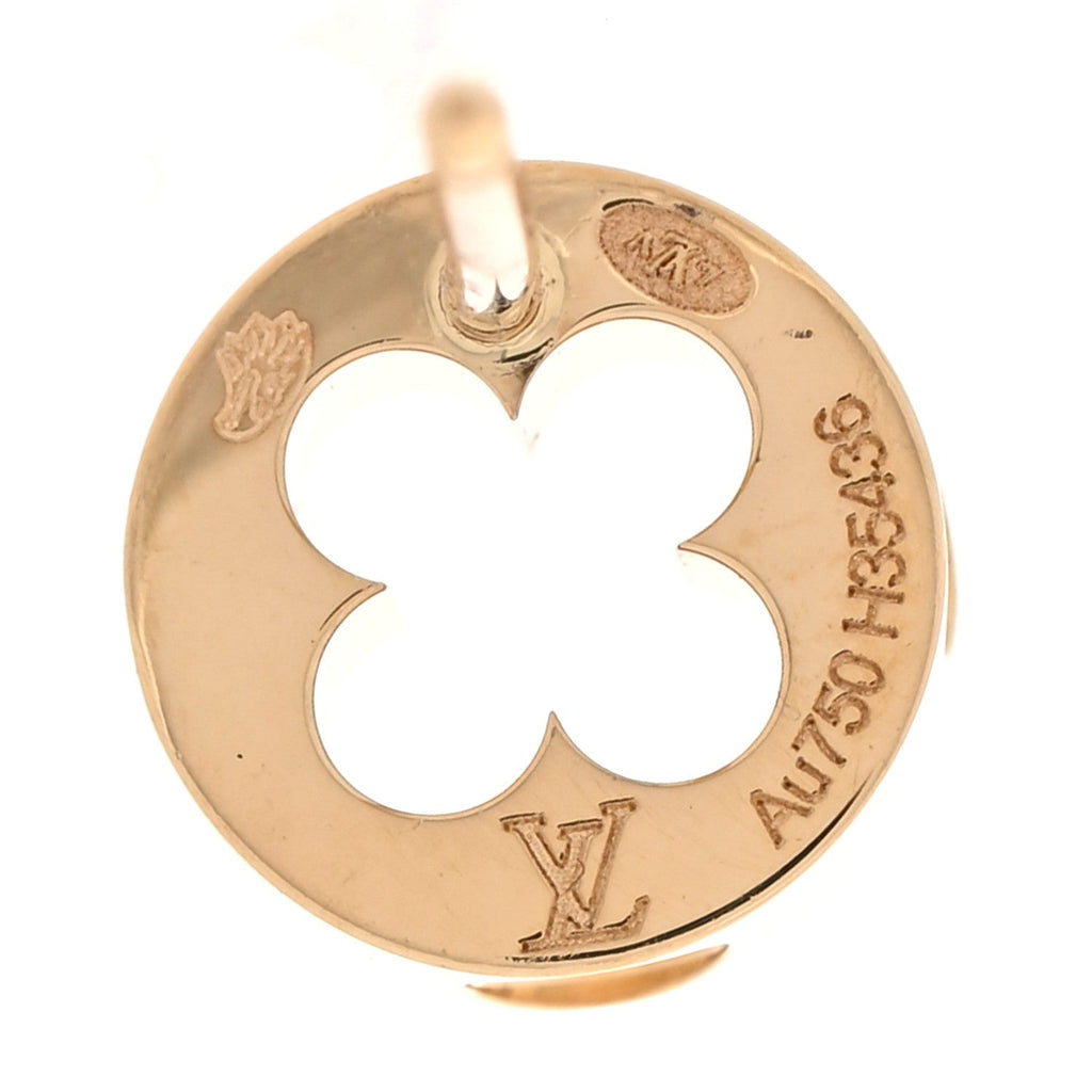 18K Yellow Gold Empreinte Ear Studs Earrings