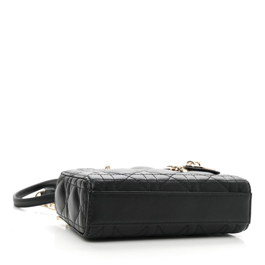 Lambskin Cannage Micro Lady D-Joy Black