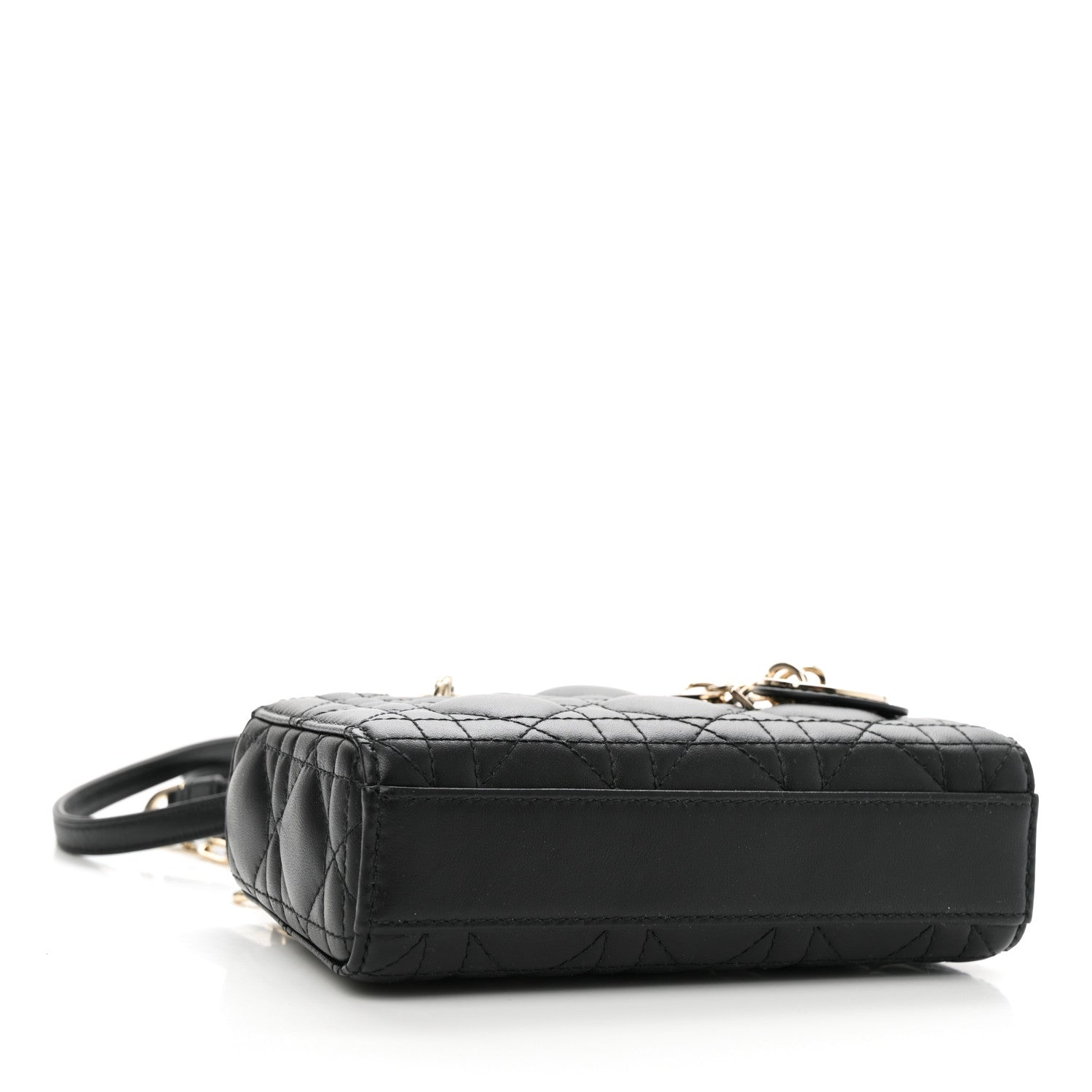 Lambskin Cannage Micro Lady D-Joy Black