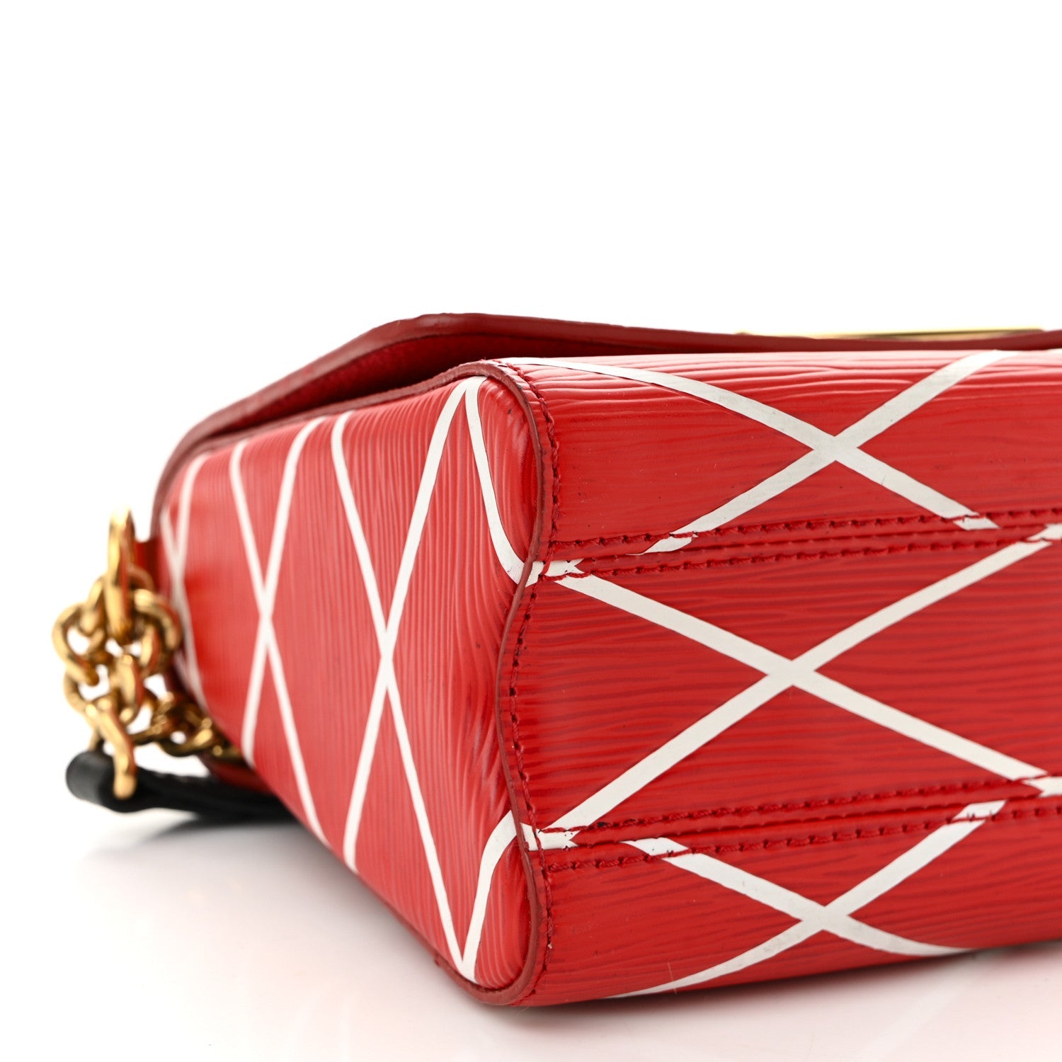 Epi Malletage Twist Shoulder Bag PM Rouge