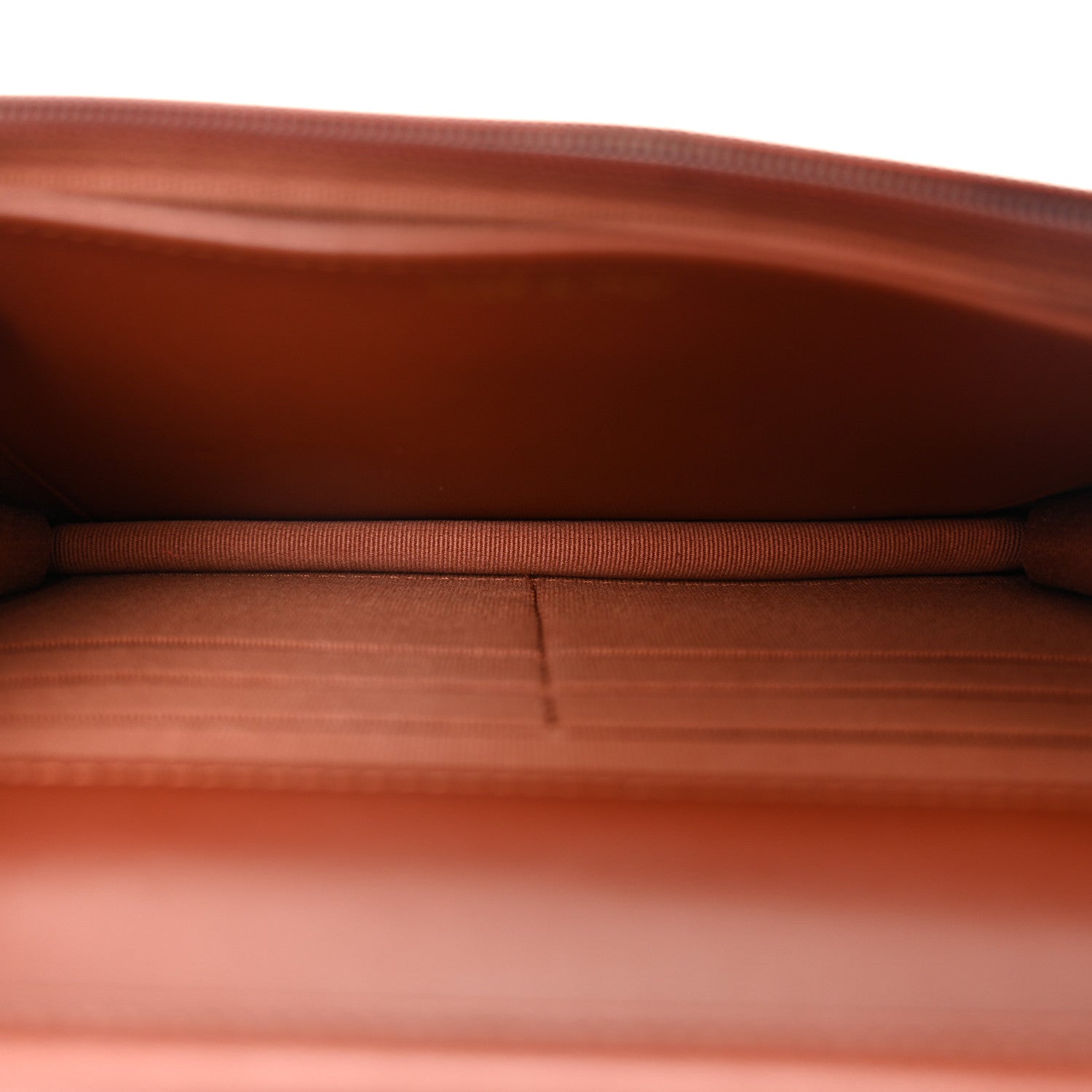 Lambskin Quilted Crystal Pearl CC Wallet On Chain WOC  Brown