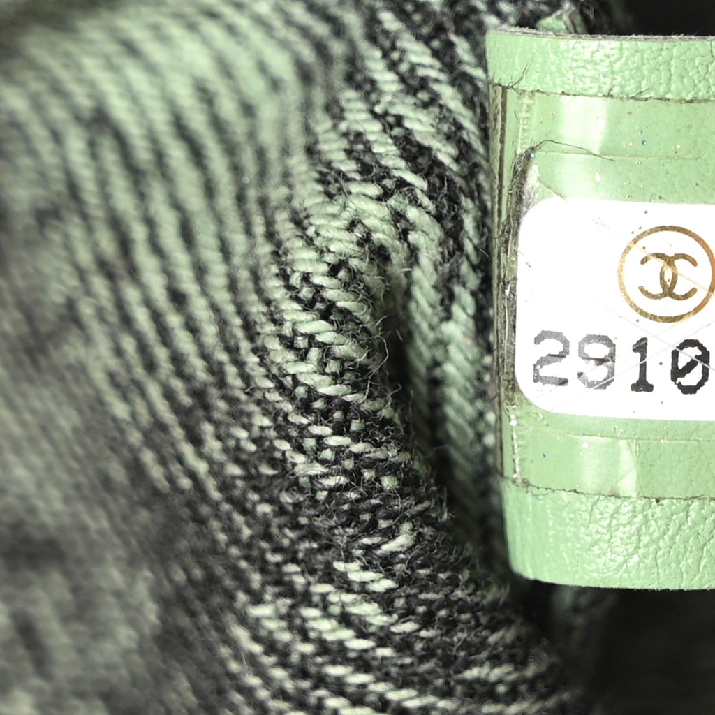 Denim Quilted Denimpression Waist Bag Green Black