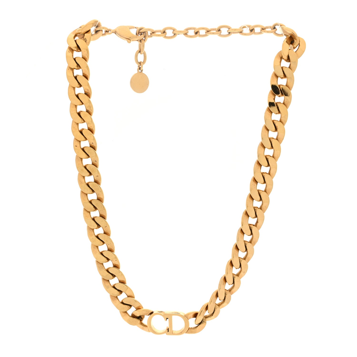 Metal Danseuse Etoile Chain Choker Necklace Gold