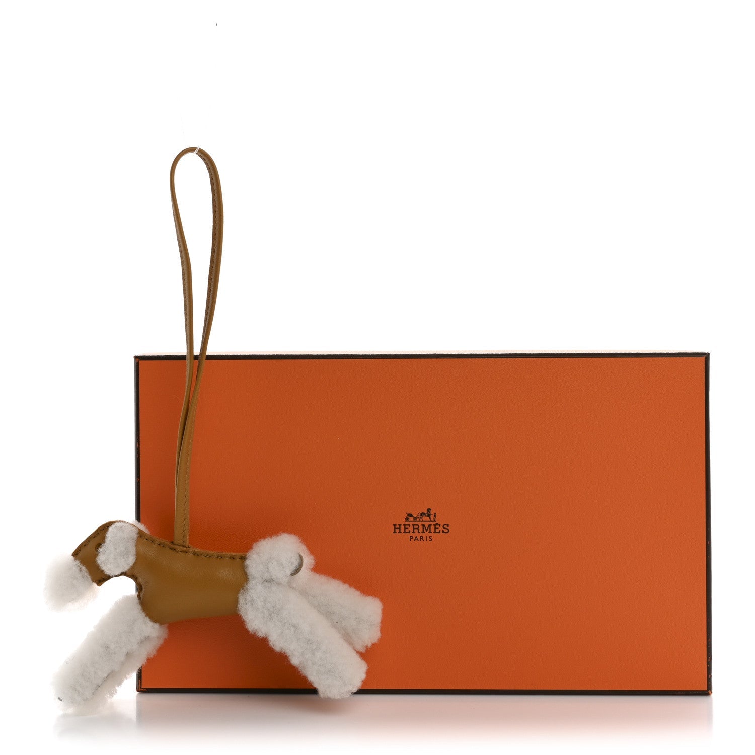 Milo Lambskin Shearling Budy Charm Biscuit