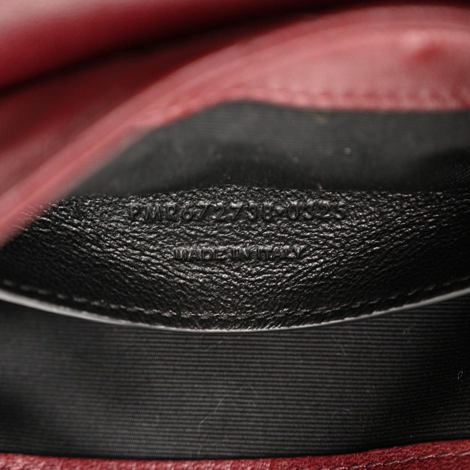 Lambskin Quilted Monogram Mini Nolita Hot Wine