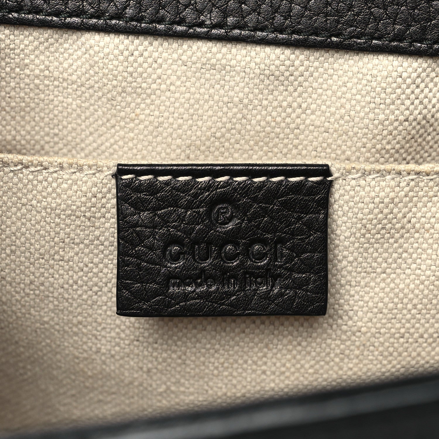 Calfskin Mini GG Marmont Top Handle Bag Black