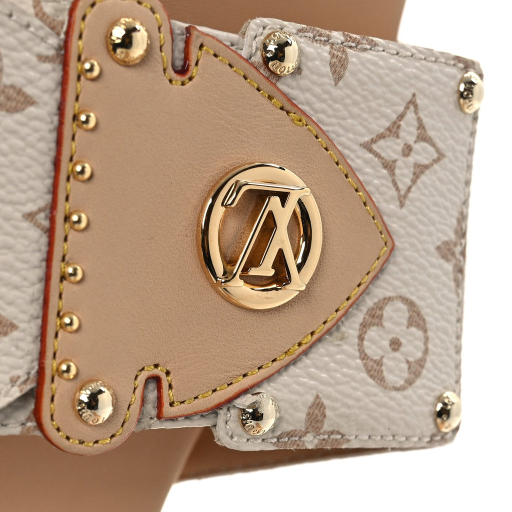 Monogram LV Frame Flat Mule 35.5 Dune Beige