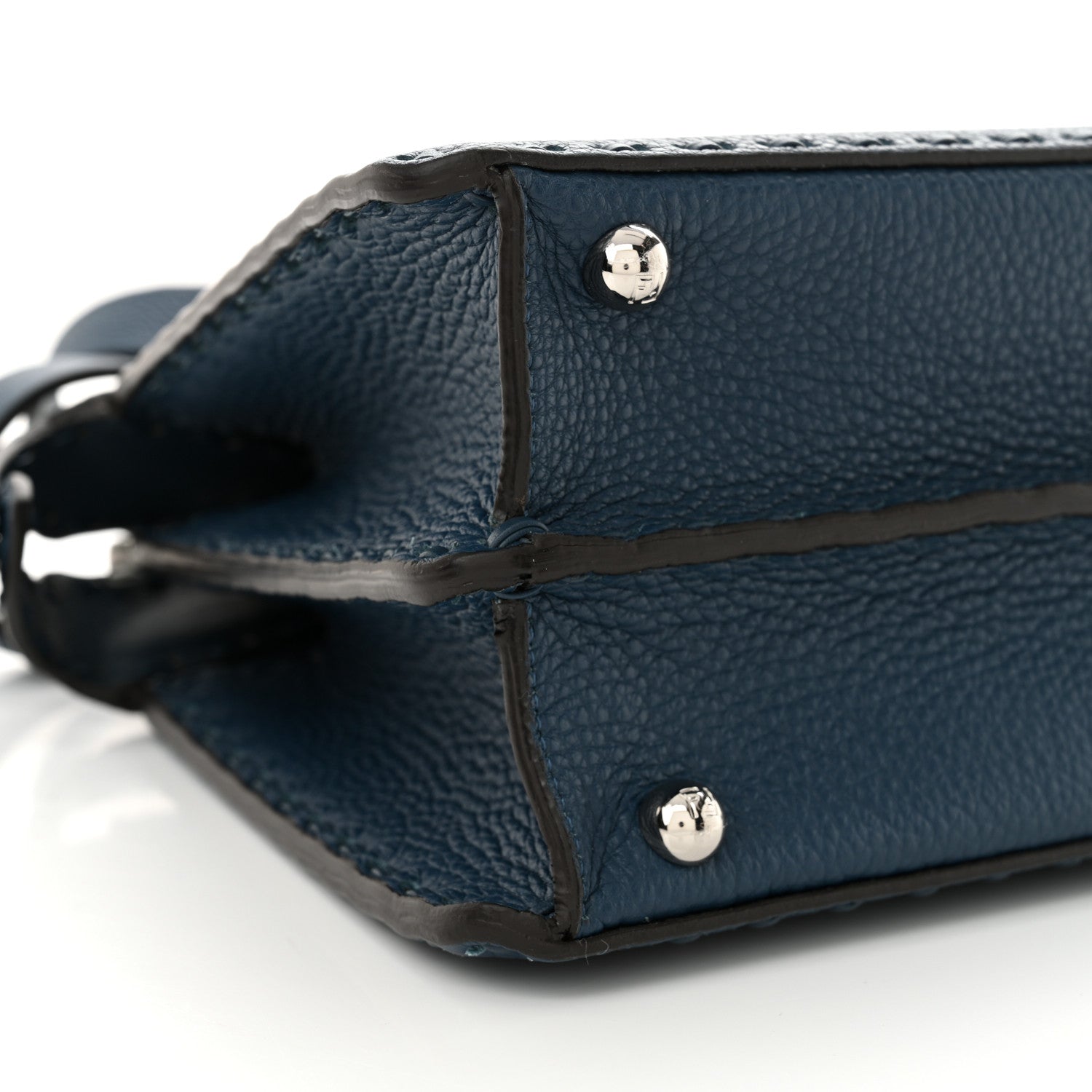 Cuoio Romano Selleria Chamois Small Peekaboo I SEE U Satchel Placca Argento