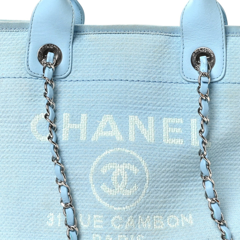 Mixed Fibers Small Deauville Tote Light Blue