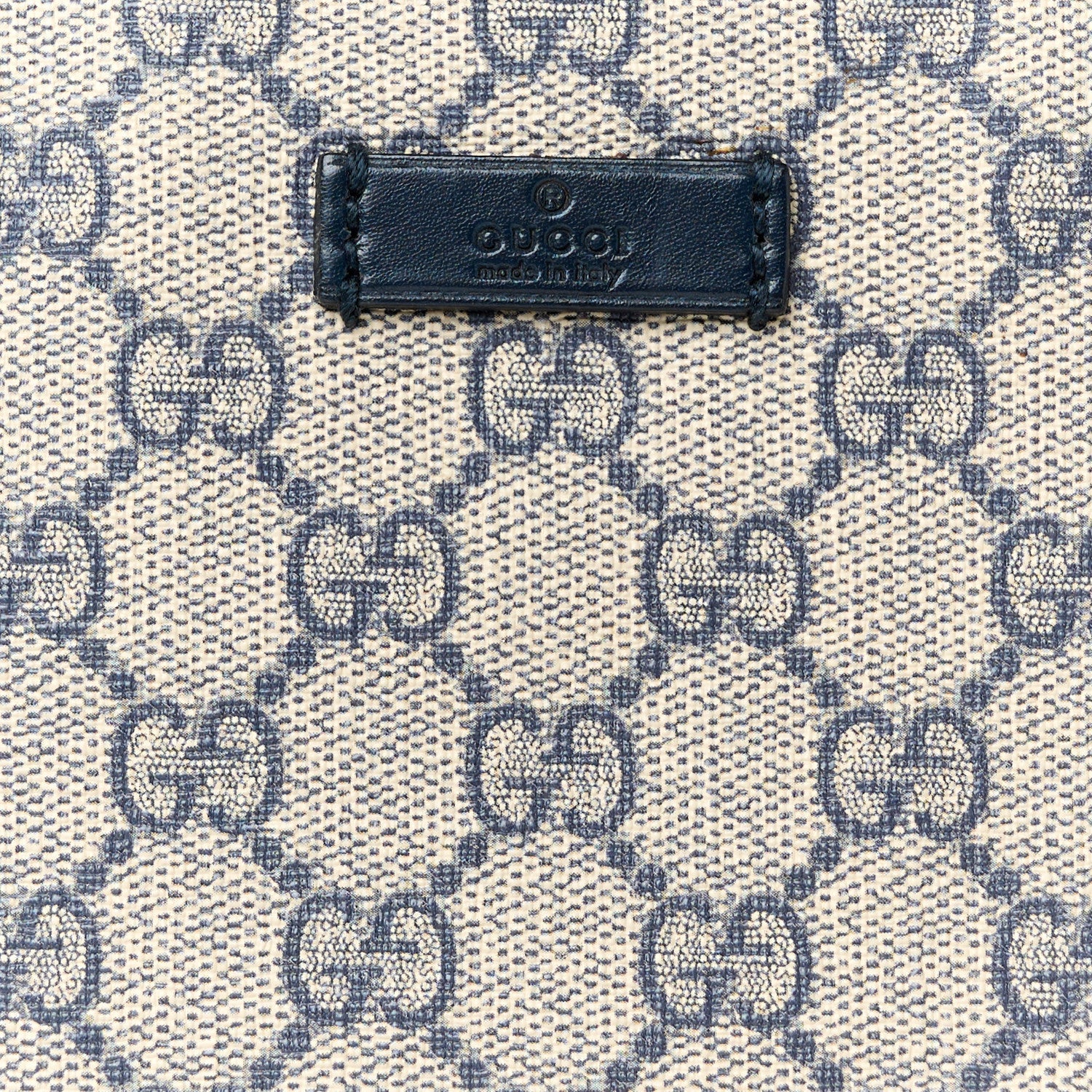 GG Plus Monogram Medium Flat Messenger Bag Navy