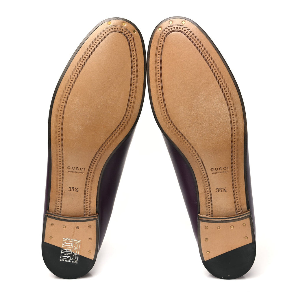 Calfskin Womens Jordaan Horsebit Loafers 38.5 Rosso Ancora