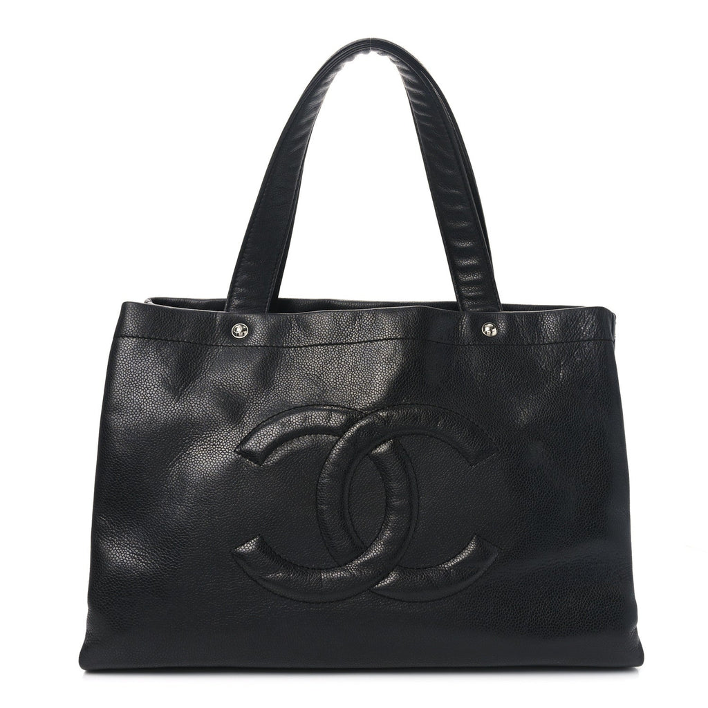 Caviar Executive Cerf Shopper Tote Black
