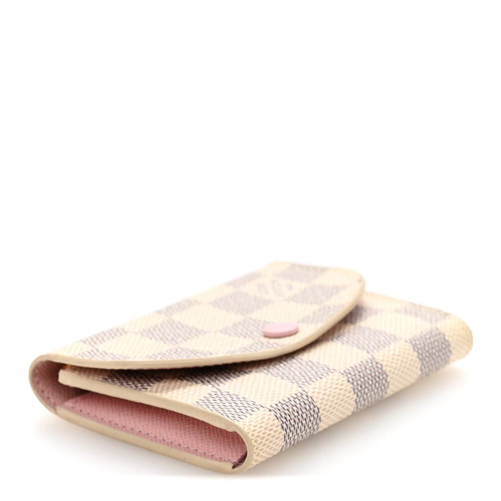 Damier Azur Rosalie Coin Purse Rose Ballerine