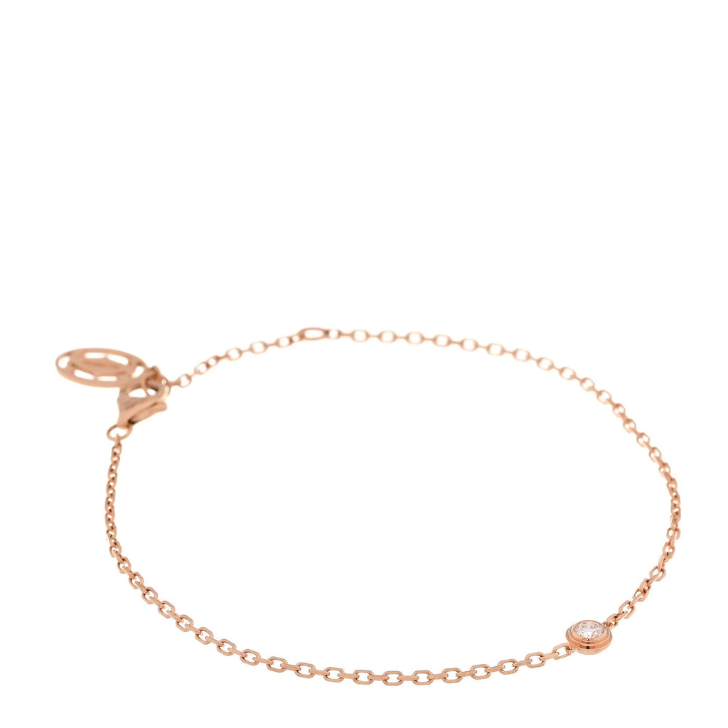 18K Pink Gold Diamond SM D'Amour Bracelet