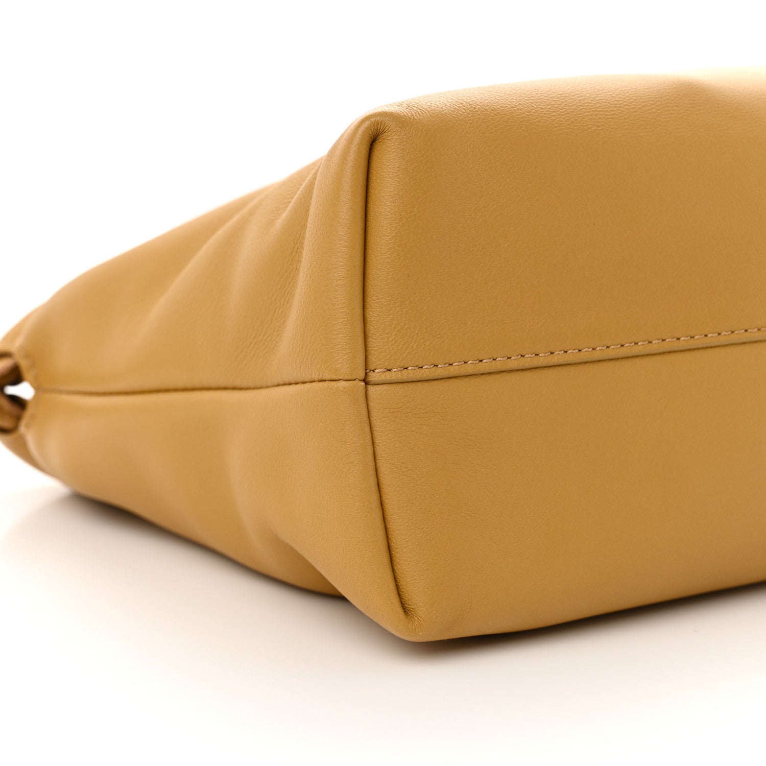 Mellow Nappa Donut Medium Chain Flamenco Knot Clutch Sahara